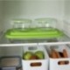 Fonte de cristal retangular com tampa 2 litros 36 x 22 x 6,5 (alt) cm.