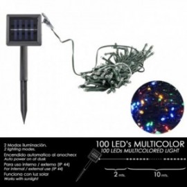 Luzes de Natal Solar 100 LEDs Interior / Exterior Multicolor (IP44)