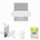 Colgador Percha Adhesivo Acero Inoxidable Color Metalizado / Blanco