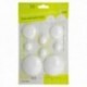 Topes Adhesivos para Paredes / Puertas / Ventanas / Mobiliario 2 x Ø 60 mm. / 2 x 40 mm. / 4 x 22 mm. (Blister 8 piezas)