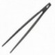 Tweezers de cozinha, cor preta, fabricada em nylon, 30 cm.