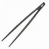 Tweezers de cozinha, cor preta, fabricada em nylon, 30 cm.