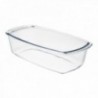 Fonte de cristal do forno, 1,5 litros, backpipe especial, 27x14x7 cm.