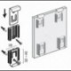 Grapa Espejo Graduable Inoxidable 25x30 Juego 4 piezas