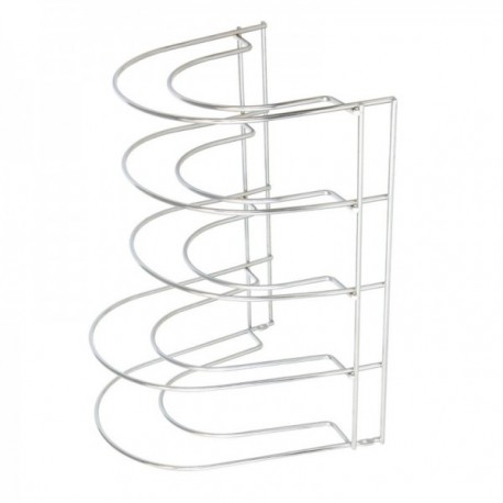 Soporte Vertical 5 Niveles Para Sartenes, Tapaderas, Acero Cromado