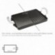 Coltage ferro retangular esmaltado 24 x 44 cm.