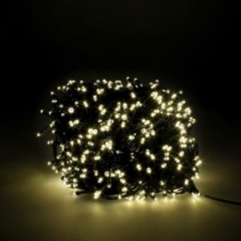 Luz de Natal de Guirnalda 1000 LEDs Branco Branco. IP44 Interior e luz de Natal ao ar livre