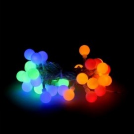 Guirnalda Luces Navidad Esfera 40 Leds Multicolor. Luz Navidad Interiores y Exteriores Ip44