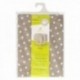 Mantel Hule Redondo Topos Beige Impermeable Antimanchas PVC Ø140 cm. Uso Interior y Exterior