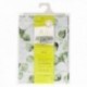 Mantel Hule Rectangular Hojas Verdes Impermeable Antimanchas PVC 140x250 cm. Recortable Uso Interior y Exterior