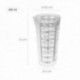 Vaso Medidor Plastico Oryx 500 ml. 8,5x6x16 cm.
