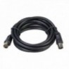 Prolongacionv Video Macho-Macho 2 metros / Ø 9,5 mm. Com o adaptador masculino-hembra preto
