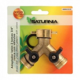 Adaptador de Bill Mangueira 2 Tomas Macho 3/4 ", Tap Duplator, 2 via adaptador, entrada de 3/4" feminin