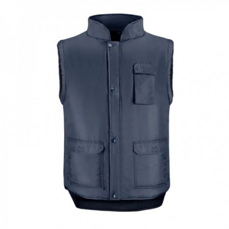 Colete multibolsillos azul xl, colete de poliéster com 3 esteriores e um interior, colete de trabalho, colete de trabalho