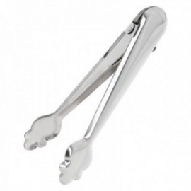 Grampos de gelo em aço inoxidável com mola de abertura automática. Comprimento 19 cm.