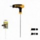 Chave Allen com bola de manga bimaterial "toque suave" forma t 4,0 mm. Aço de Vanadio Chrome, Chave de fenda Allen, chave hexag