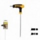Allen Key com bola de manga bimaterial "toque suave" forma t 5,0 mm. Aço de Vanadio Chrome, Chave de fenda Allen, chave hexagon