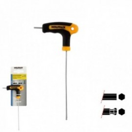 Allen Key com bola de manga bimaterial "toque suave" forma t 2,0 mm. Aço de Vanadio Chrome, Chave de fenda Allen, chave hexagon