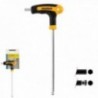 Allen Key com bola de manga bimaterial "Soft Touch" forma t 8,0 mm. Aço de Vanadio Chrome, Chave de fenda Allen, chave hexagona