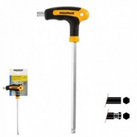 Allen Key com bola de manga bimaterial "toque suave" forma t 10,0 mm. Aço de Vanadio Chrome, Chave de fenda Allen, chave hexago