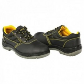 Zapatos Seguridad S3 Piel Negra Wolfpack Nº 37 Vestuario Laboral,calzado Seguridad, Botas Trabajo. (Par)