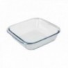1.1LITER BOROSILICATO CRISTAL CRISTAL FORNO. 18x18 cm. Peito ideal, saladas, sobremesas, cozinha, resposta. BPA grátis