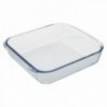 Borossilicato quadrado forno de cristal 1.1L. 20.7x20,7 cm. Peito ideal, saladas, sobremesas, cozinha, resposta. BPA grátis
