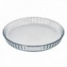 Cristal de Borossilicato de Molde Curly Ø 28 cm. Sobremesas ideais, cozinha, resumos, tortas, quiche, BPA grátis