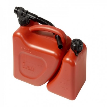 Bidon Gasolina Doble. Capacidad 5 + 2 Litros Homologado "UN" Con Canula Bidon Gasolina Doble. Capacidad 5 + 2 Litros Homologado "UN" Con Canula
