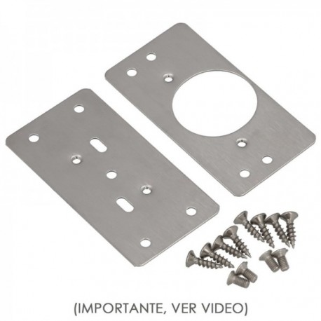 Placas de reparo bisagras cupcolet 4,7x9 cm. 2 pedaços. Plate Repair portas, reparo placa dobradiças móveis