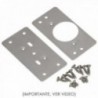 Placas de reparo bisagras cupcolet 4,7x9 cm. 2 pedaços. Plate Repair portas, reparo placa dobradiças móveis