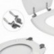 Assento de kit buggra wc