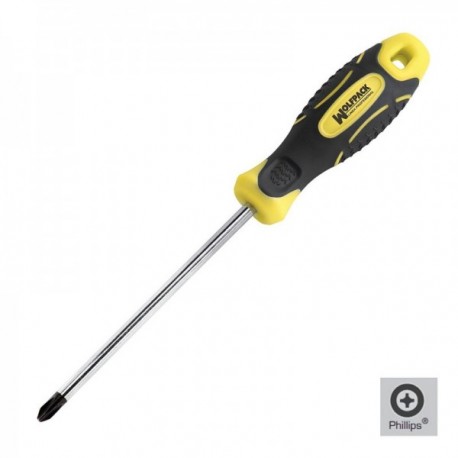 Chave de fenda bimaterial Phillips Nº 1/10 mm.