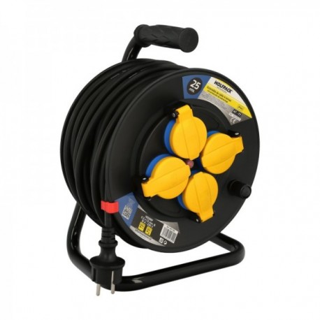 Proteção industrial extensível de 25 metros IP44 com tapas, extensível elétrico, rolacável, alarrage, cabo extensível