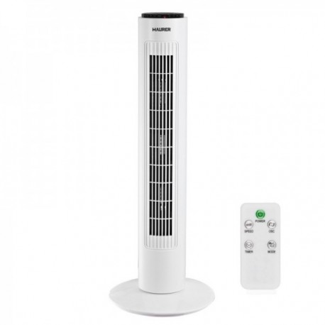 Maurer Tower Fan 73 cm 3 velocidades. Função oscilante. Com timer e controle remoto.