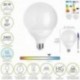 Bombilla Led Globo E27. 20 Watt. Equivale A 150 Watt. 2452 Lumenes. Luz Fria 6500º K.