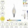 LED BULB FILAMENT VELA CHAMADA E14. 4,5 watt. Equivalente a 35 watts. 470 lúmens. Luz quente 2700º K.