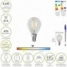 Esfera do encadeamento do filamento de bulbo LED E14. 4,5 watt. Equivalente a 35 watts. 470 lúmens. Neutra Light 4000º K.