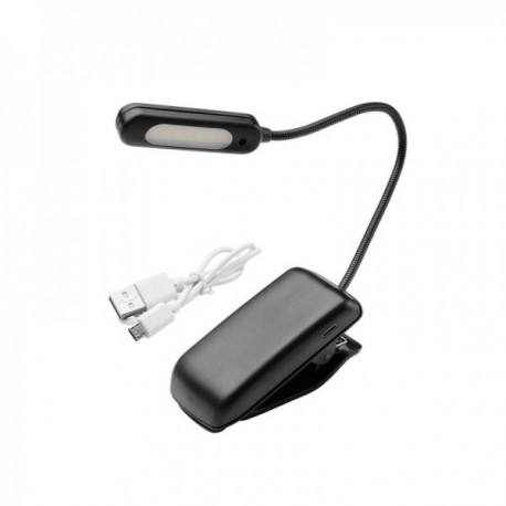 Tabela LED lanterna 1 watt. 30 luxos. Com clipe recarregável USB com 3 tons de luz e 3 níveis de luminosidade