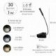 Tabela LED lanterna 1 watt. 30 luxos. Com clipe recarregável USB com 3 tons de luz e 3 níveis de luminosidade