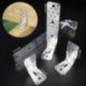 Suporte de madeira com ângulo reforçado 65x88x135 mm. Conector angular, esquadrão de fixação, madeira de suporte de madeira de