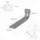 Suporte de madeira com ângulo reforçado 65x88x285 mm. Conector angular, esquadrão de fixação, madeira de suporte de madeira de