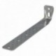 Suporte de madeira com ângulo reforçado 65x88x450 mm. Conector angular, esquadrão de fixação, madeira de suporte de madeira de