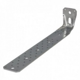 Suporte de madeira com ângulo reforçado 65x88x450 mm. Conector angular, esquadrão de fixação, madeira de suporte de madeira de