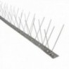 Espeto anti -pombo / pássaros 1 metro inoxidável duplo espeto 60 espetos. Adaptável a várias posições