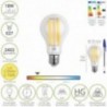 LED STANDARD ROSCA E27. 18 watt. Equivalente a 130 watts. 2462 lúmens. Luz quente de 2.700 ° K.