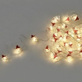 Acenda de Natal de Girona UM Pilas 50 LEDs Papa Noel. Uso interno Light Quente IP20