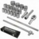 Game Cromo Vanadium Steel Glass Keys com 21 peças 3/4 "Plus com pasta.