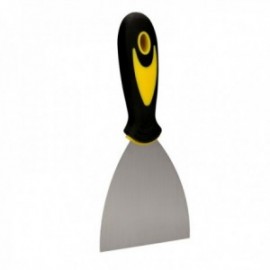 Espátula de aço inoxidável de 60 mm. Com manga de borracha ergonômica, pintor de espátula, espátula puthe, palete, paleta de ar