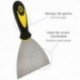 Espatula Acero Inoxidable Ancho 60 mm. Con Mango de Goma Ergonomico, Espatula Pintor, Espatula Masilla, Paletina, Paleta Rascar